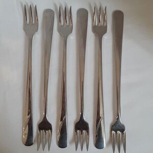 Ocean by Oneida Cocktail/Seafood Fork Stainless‎ Set of 6